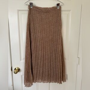 Japna Brown Pleated Skirt